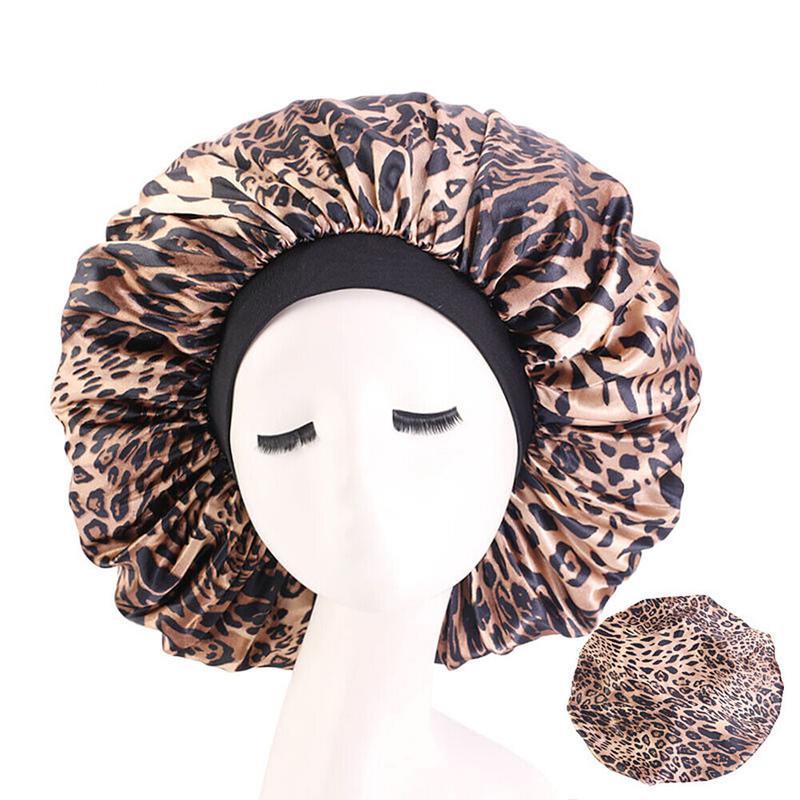 Extra Large Long Hair Care Satin Bonnet Cap Night Sleep Hat Head Wrap Cover Shower Silk