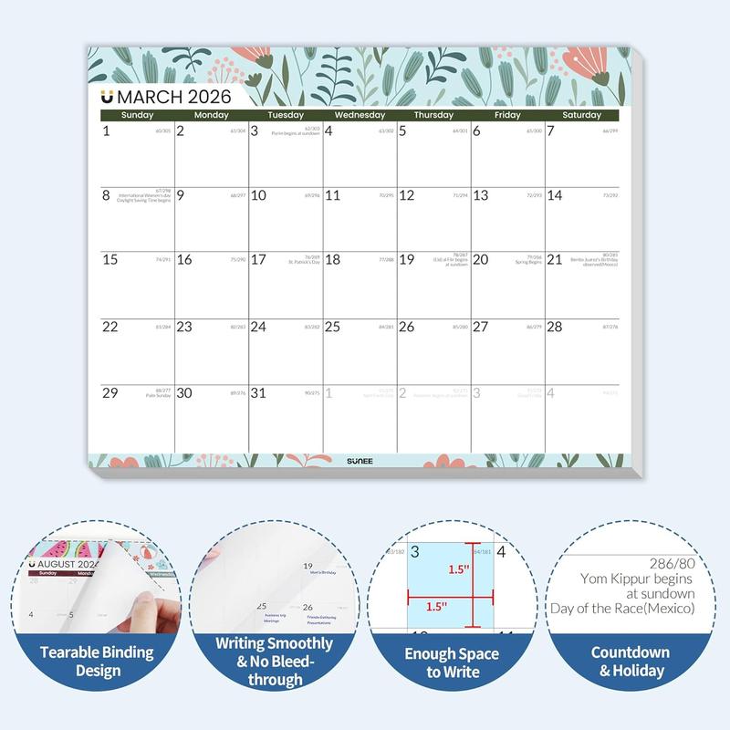 Magnetic Calendar for Refrigerator from Now to June 2027 Wall Calendar, Fridge Calendar 3 Year Planner with Magnet for Monthly Program, 8.5