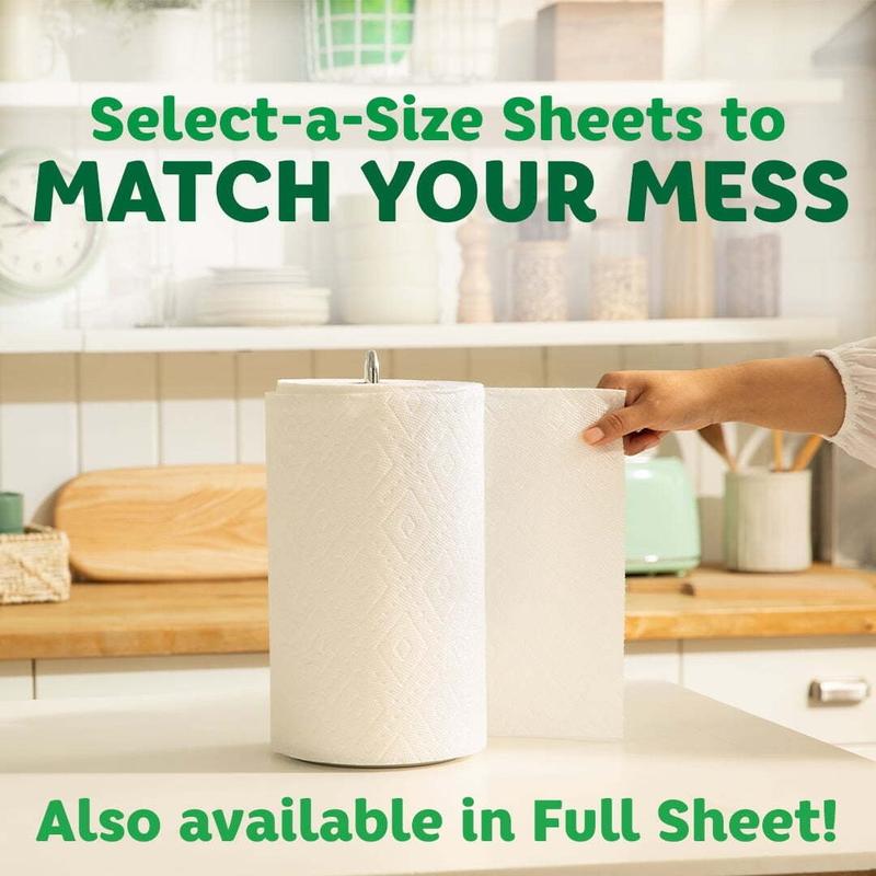 Bounty Select-A-Size Paper Towels, Mega Rolls, White, 180 Sheets Per Roll, 6 Count