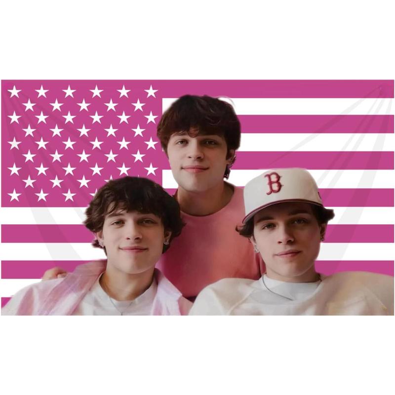 Triplets Flag,  Polyester Chris Sturniolo Tapestry, Triplets Room Decor for Dorm Wall Party