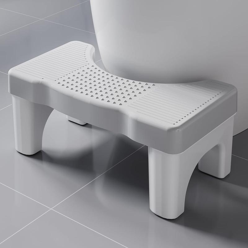 Toilet Stool Poop Stool for Squatting Posture, Portable Plastic Potty Stool for Adults, Toilet Poop Stool Squat Adult, Non-Slip Poop Stool for Bathroom Adults, Pooping Stool