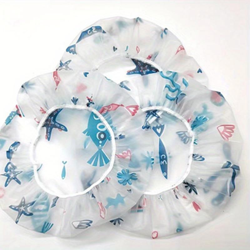 Colorful Shower Cap, 10pcs 20pcs Reusable Shower Bathing Cap, Thickened Shower Cap, Shower Bathroom Cap for Women & Girls