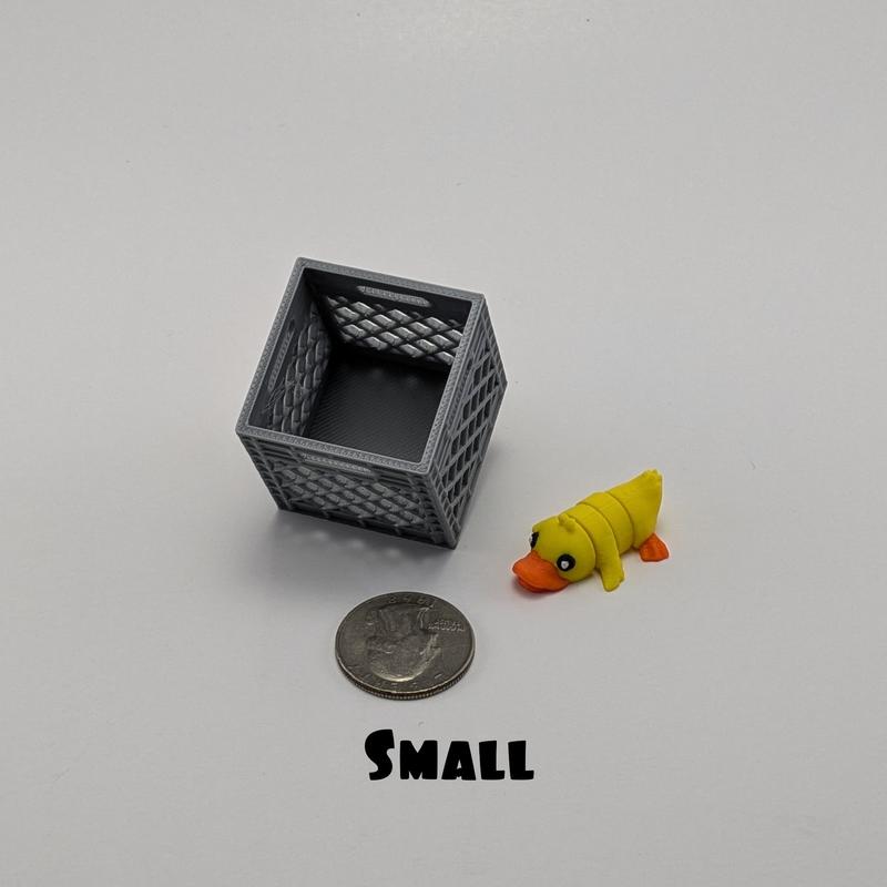 MINI Animals Crate - Unique Articulating 3D Printed Collectible Figurines - Desk Pets - Home Decor - Perfect Gift for Office or Home