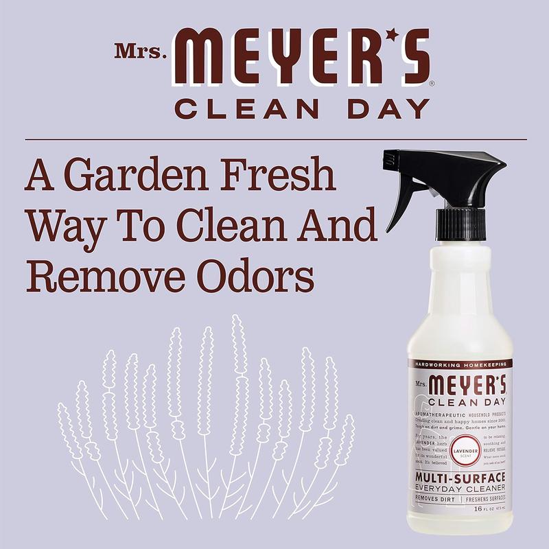 Multi-Surface Everyday Cleaner, Cruelty Free Formula, Lavender Scent, 16 Oz- Pack of 3 MRS. MEYER'S CLEAN DAY