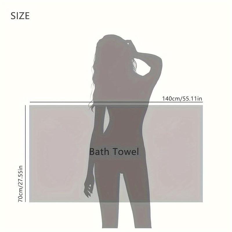 Solid Color Bath Towel, 4 Counts set Soft Absorbent Towel, Quick Drying Towel for Bathroom, Hotel, Salon, Spa, Gym, Travel