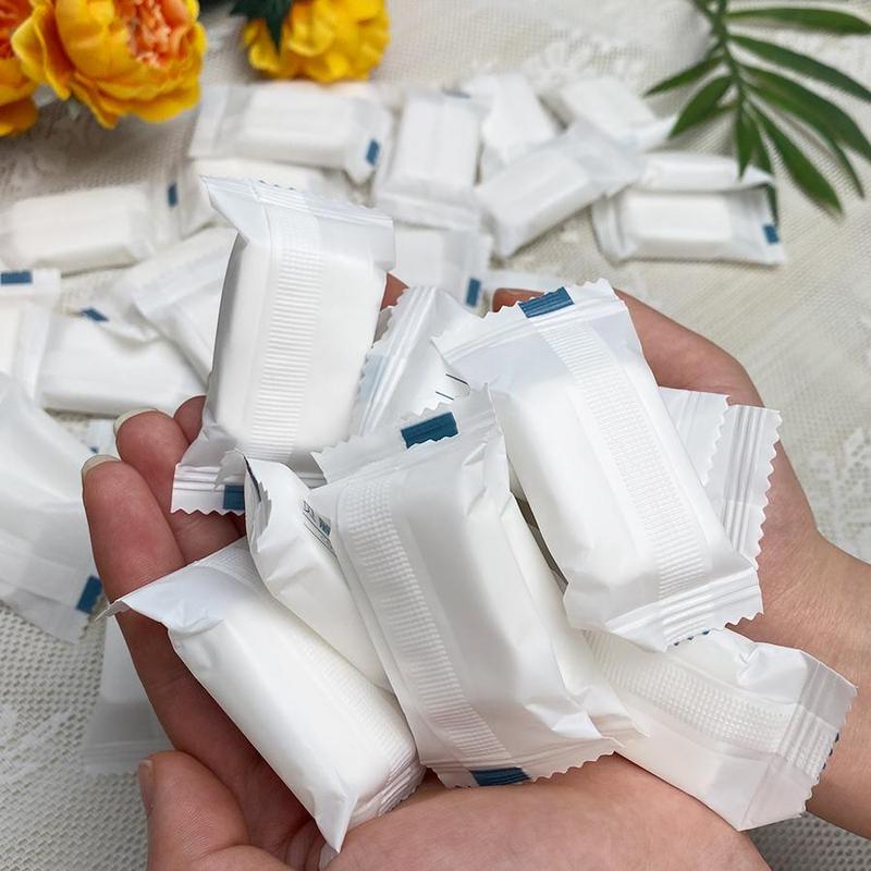 Disposable Compressed Towel, 20pcs bag Portable Travel Towel, Thickened Plant Fiber Towel, Bathroom Supplies, Summer for Gift