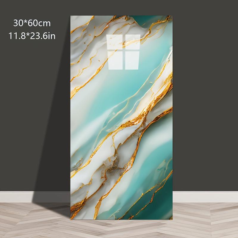 20 40Pcs Large White Marble Tile Wall Stickers, Easy Peel & Stick, Waterproof Self-Adhesive Panels for Kitchen, Living Room, Bathroom, Corridor, Home and Dormitory - 23.62*11.8in