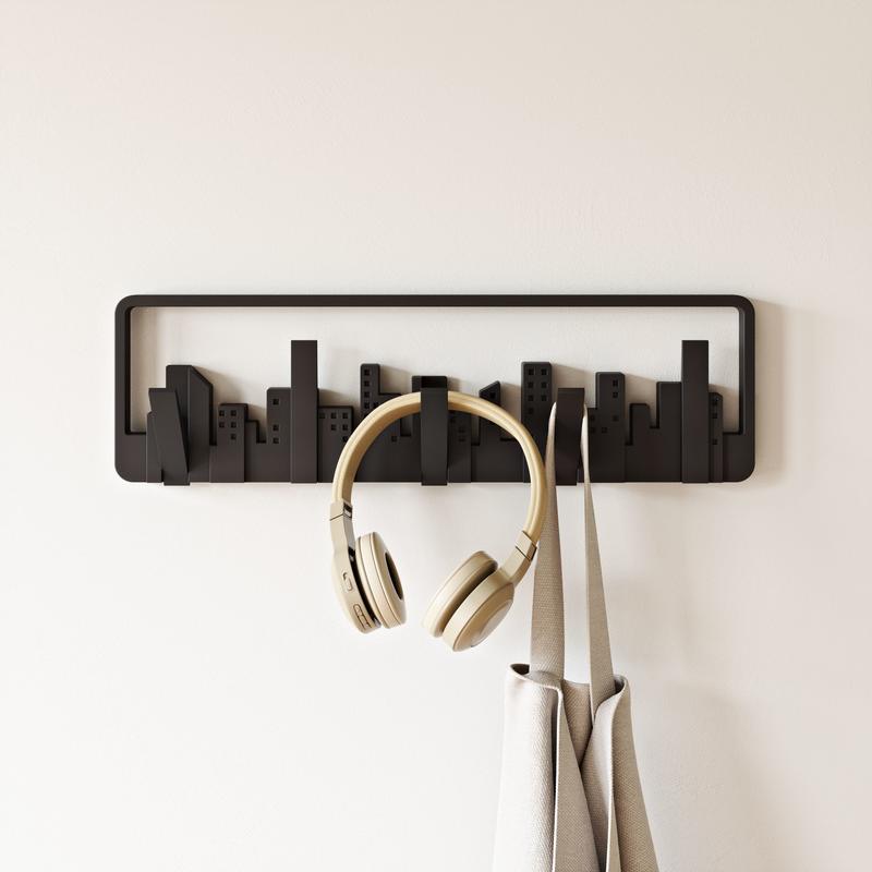 Umbra Skyline 5 Wall Hook - Wall-Mounted Coat Rack with 5 Hooks