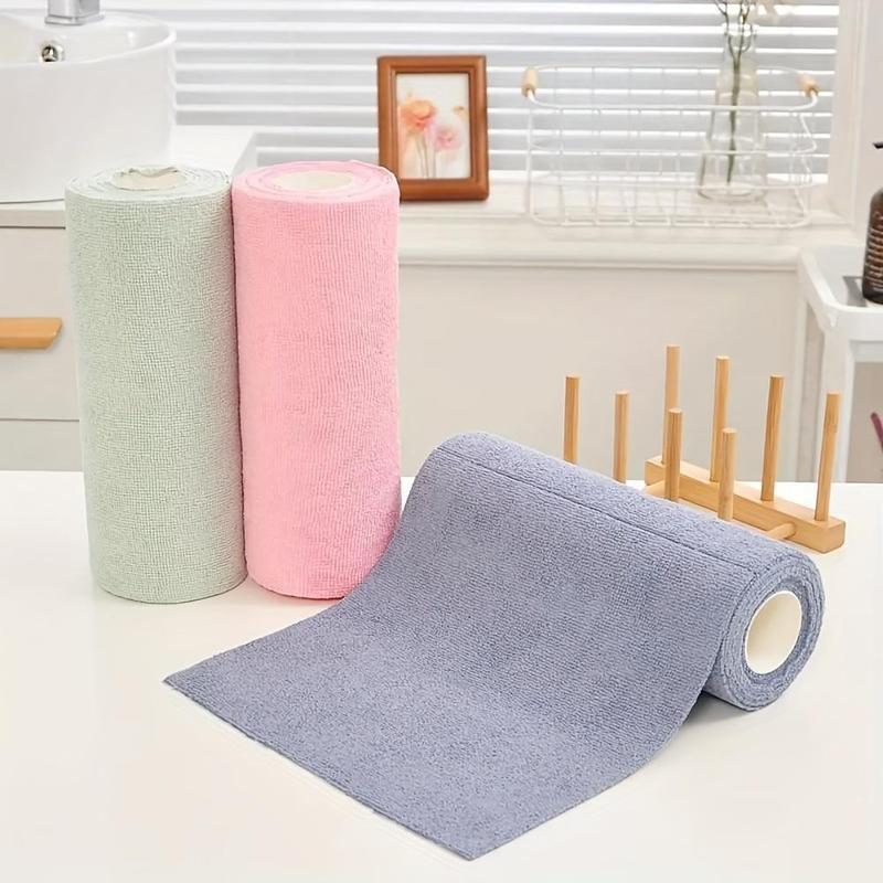 Reusable Car Cleaning Cloth, 20pcs roll Portable Travel Cleaning Cloth, Multipurpose Cleaning Tool for Home Kitchen Car