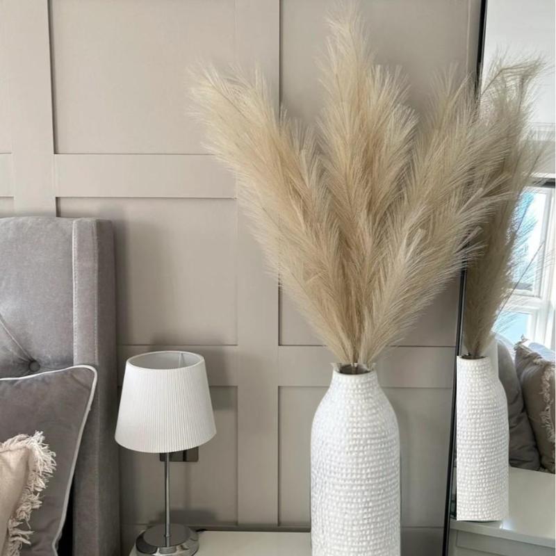 8pcs 38 - inch Tall Faux Pampas Grass Stems - Ideal for Home Decor