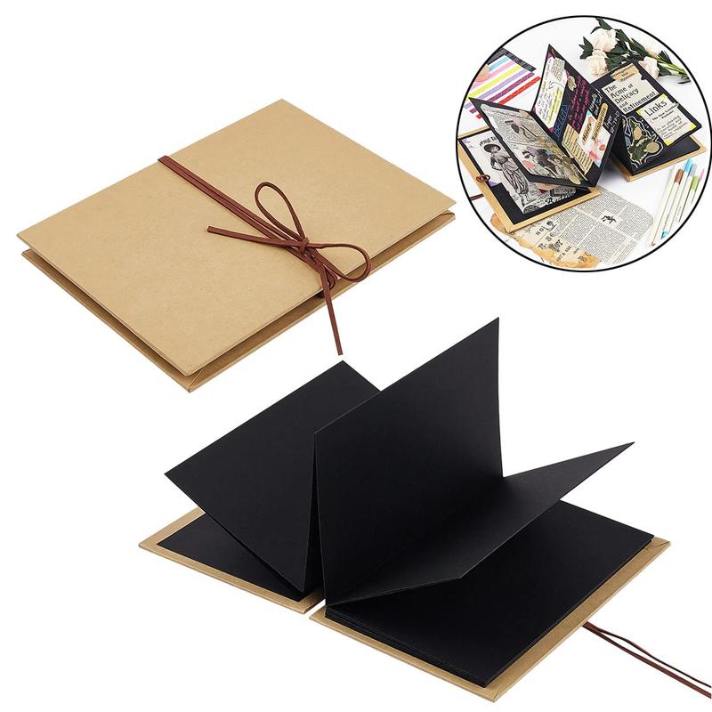 DIY Photo Album, 1 Count Foldable Photo Scrapbook Album, Wedding Anniversary Photo Book for Friends & Family