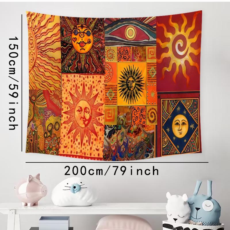 Bohemian Style Tapestry, Aesthetic Wall Hanging Tapestry, Wall Hanging Decor for Home Bedroom Office Dormitory, Home Decor Accessories