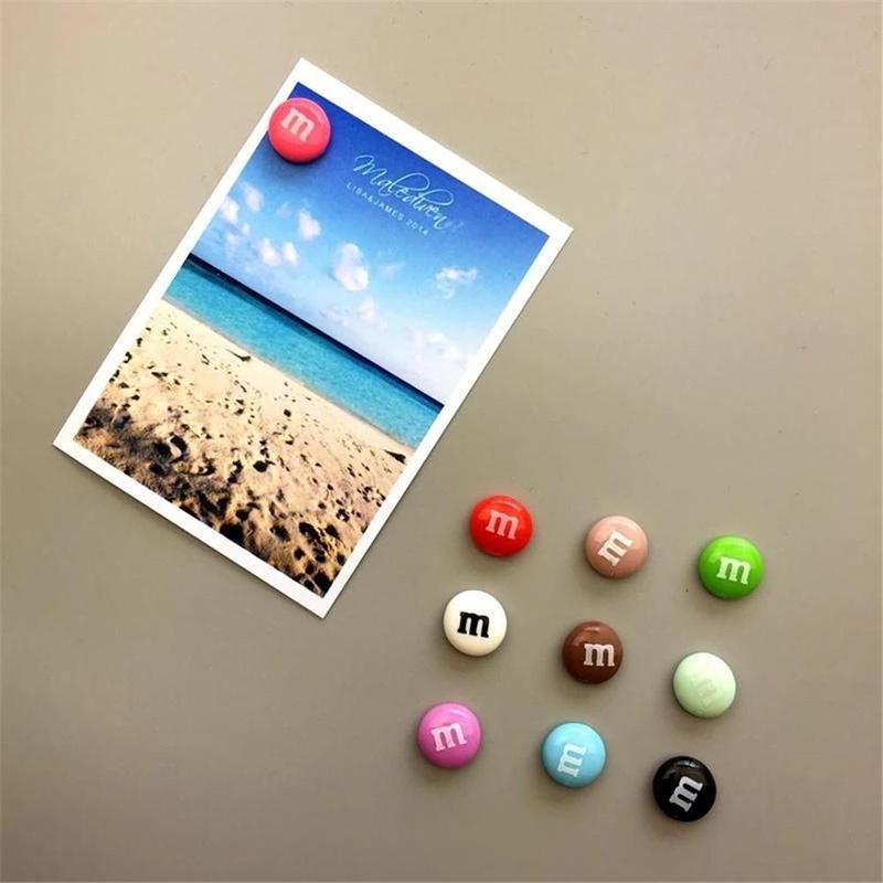 Colorful Candy Design Fridge Magnet, 10 20pcs Random Color Cute Magnetic Refrigerator Decorations, Message Board Magnet for Home Decor