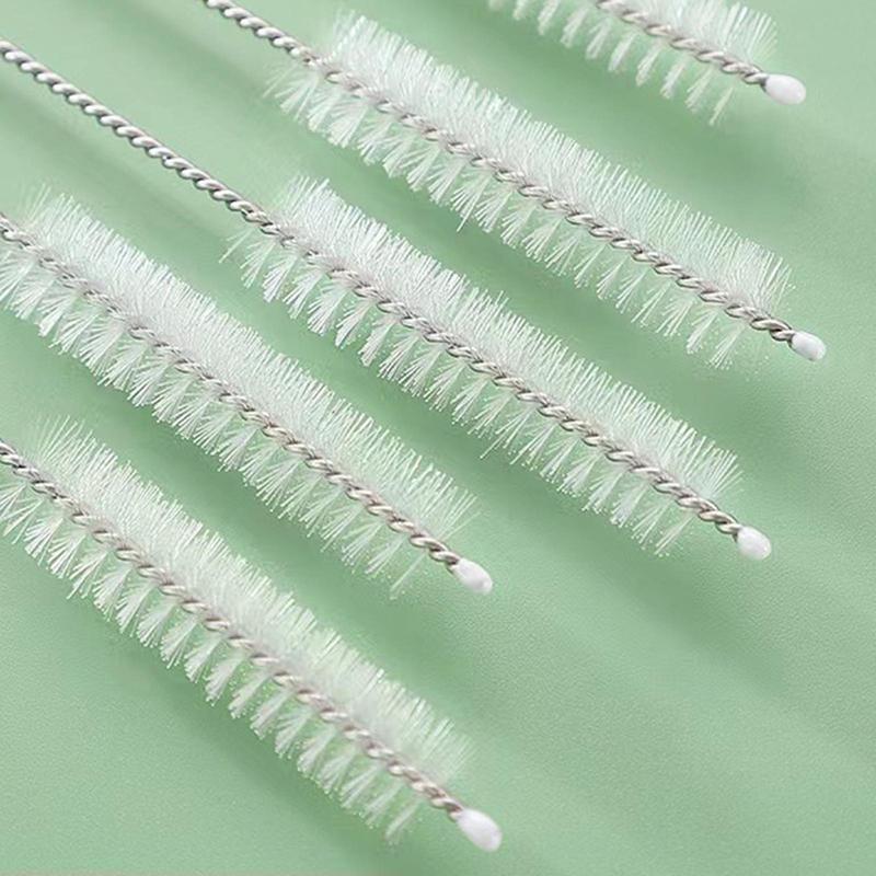 5pcs set Stainless Steel Drinking Glass Cleaning Brush, Long & Thin Drinking Straw Brushes