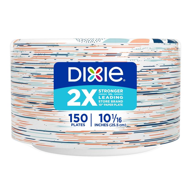 Dixie Everyday Disposable Paper Plates, 10