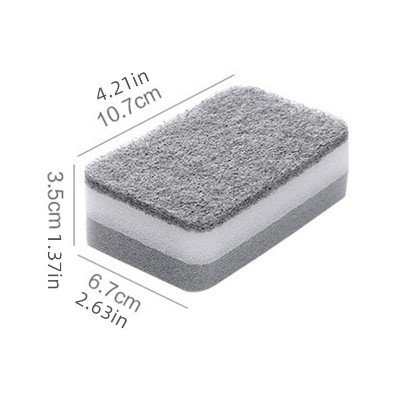 5pcs set Kitchen Cleaning Sponge, Double Sided Anti-scratch Dish Wash Sponge, Cleaning Pad for Kitchen Plate Pot Bowl Bottle, Kitchen Cleaning Tools