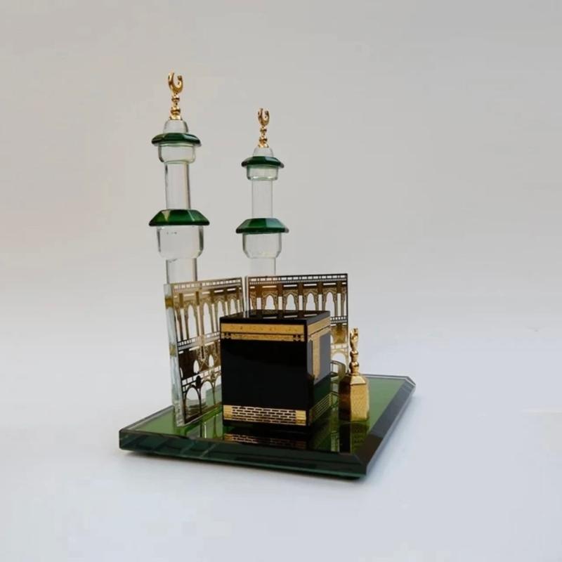 Muslim Kaaba Clock Tower Model Islamic Architecture Souvenirs Home Desktop Decor