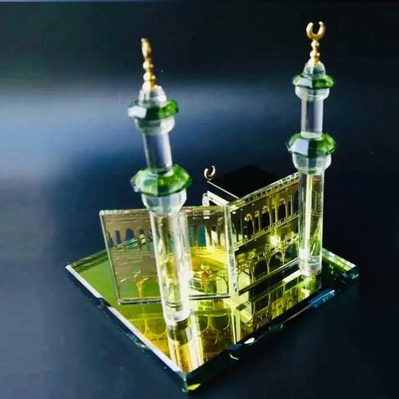 Muslim Kaaba Clock Tower Model Islamic Architecture Souvenirs Home Desktop Decor