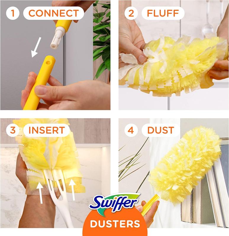 Dusters Heavy Duty Multi-Surface Duster Refills for Cleaning, Unscented, 11 Count - Pack of 11