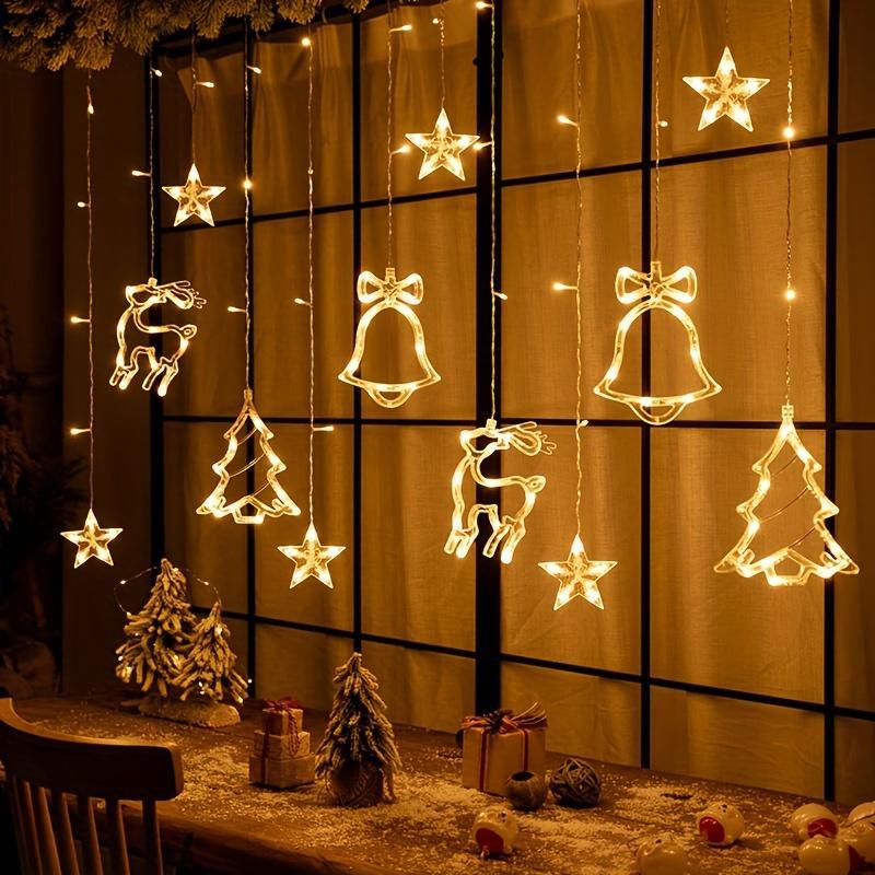 Christmas Themed LED String Light, Battery Powered LED String Light, Decorative Light for Home Party Wedding, Home Decor (Battery Not Included)