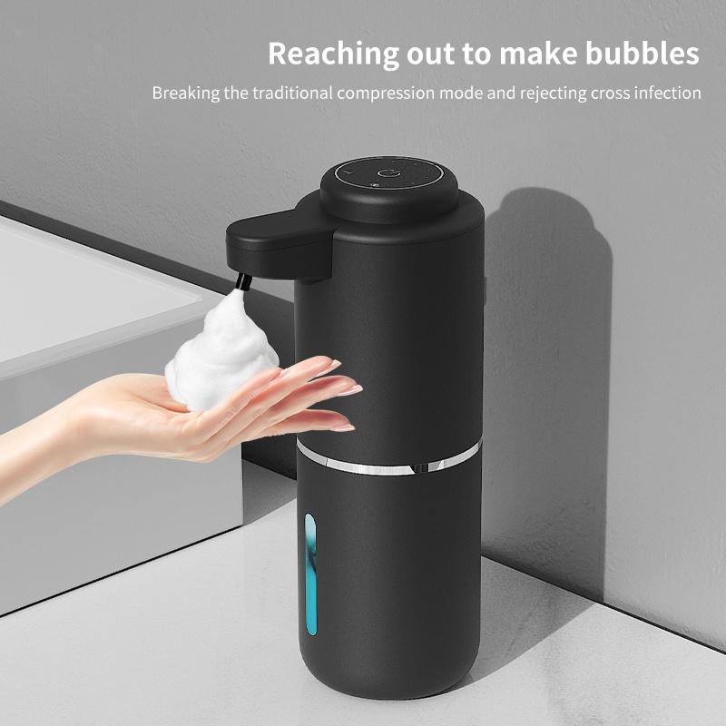 Automatic Soap Dispenser, USB Rechargeable Touchless Foaming Soap Dispenser, Electric Wall Mounted 4-speed Adjustable Foam Soap Dispenser