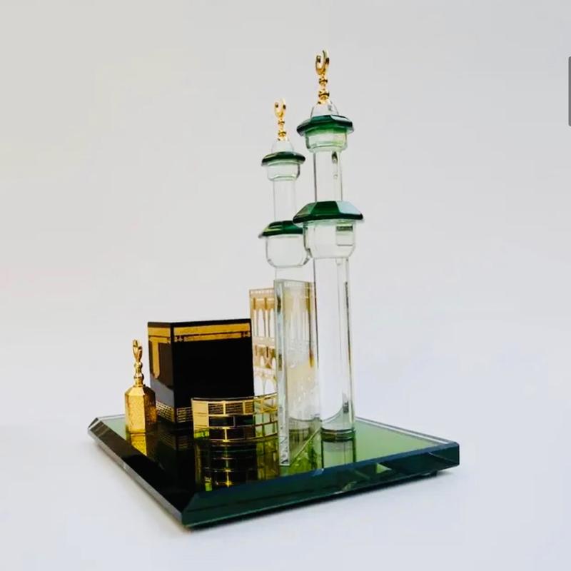 Muslim Kaaba Clock Tower Model Islamic Architecture Souvenirs Home Desktop Decor