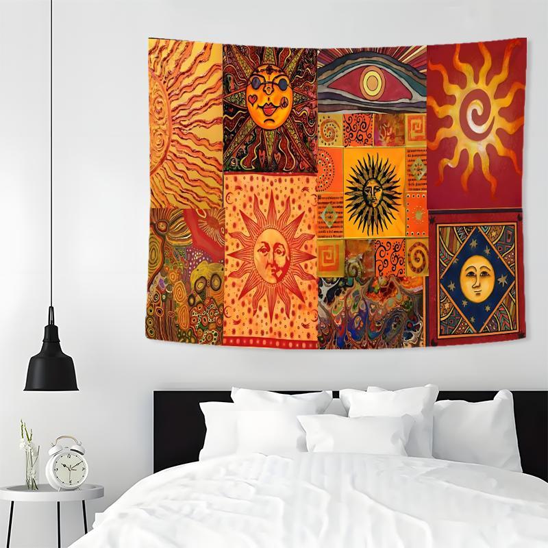 Bohemian Style Tapestry, Aesthetic Wall Hanging Tapestry, Wall Hanging Decor for Home Bedroom Office Dormitory, Home Decor Accessories