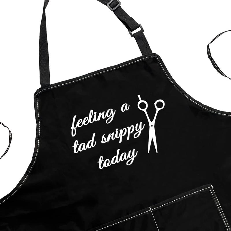 Hairstylist Apron Feeling A Tad Snippy Today Barber Beautician Thank You Cosmetologist Gift