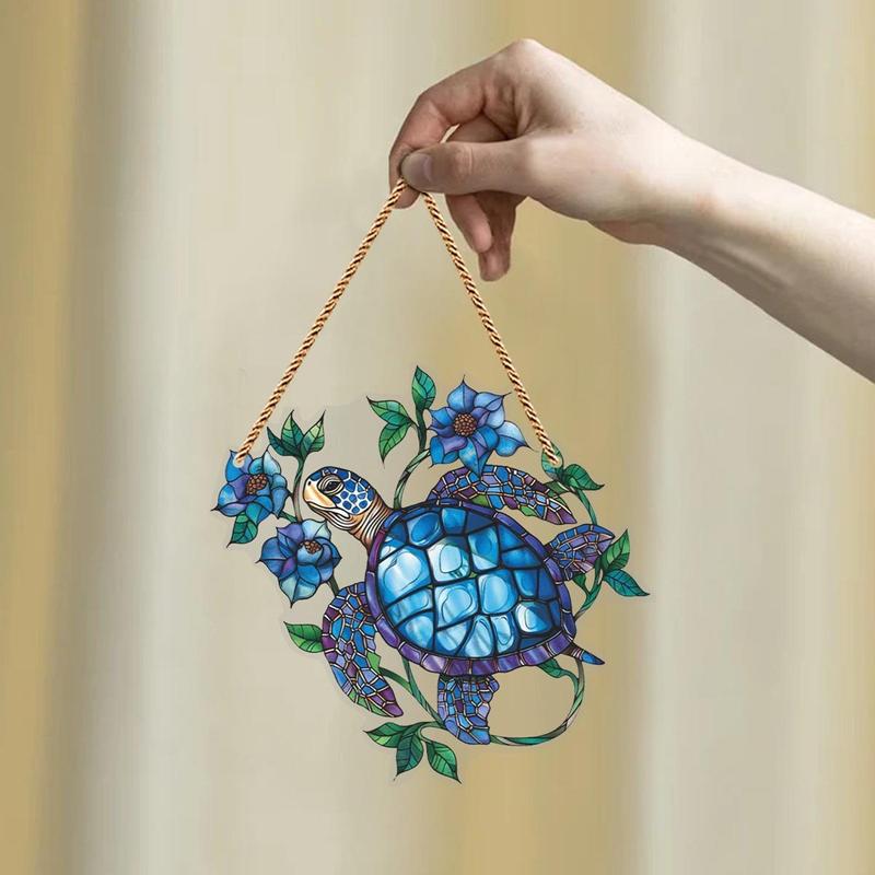 Turtle Design Hanging Decor, Acrylic Hanging Ornament, Creative Hanging Decor for Home Living Room Bedroom, Home Decor, Room Decor