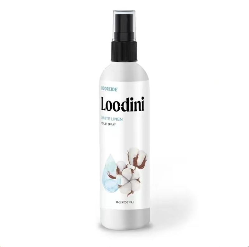 Loo-Dini Peach Blossom 8oz Toilet Spray & Bathroom Spray – Odor Eliminator Before You Go – Poop Spray Air Freshener & Bathroom Deodorizer Loodini