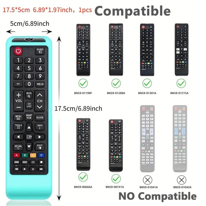 Waterproof Silicone Remote Control Case, 1 Count Shockproof Bumper Cover with Enhanced Grip, Dustproof Remote Control Cover for Home Office Dormitory Living Room