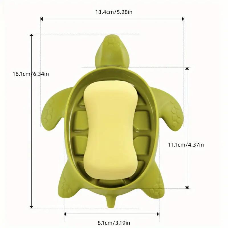 Cute Turtle Design Soap Dish, Creative Soap Storage Box, Soap Bar Holder for Bathroom Washroom