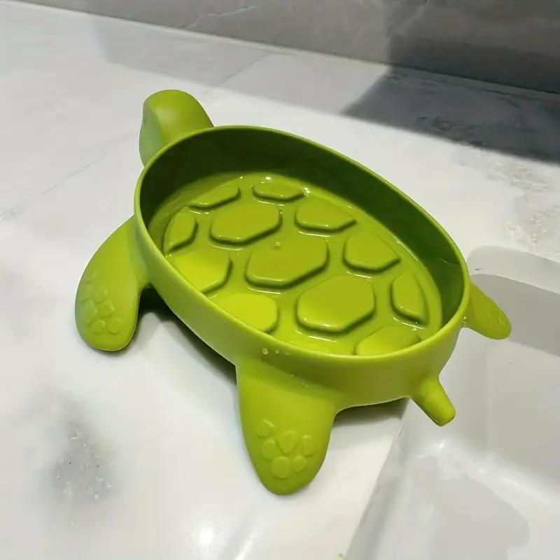 Cute Turtle Design Soap Dish, Creative Soap Storage Box, Soap Bar Holder for Bathroom Washroom