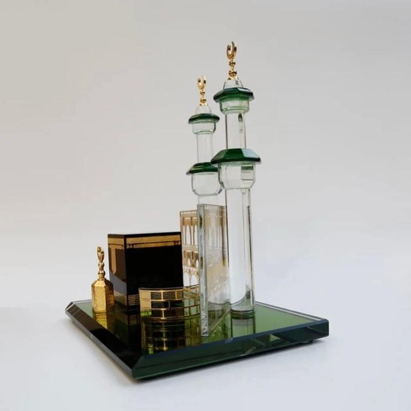 Muslim Kaaba Clock Tower Model Islamic Architecture Souvenirs Home Desktop Decor