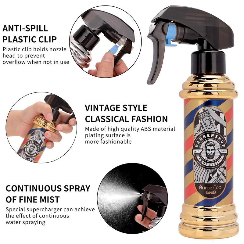 Empty Barber Spray Bottle, Multifunctional Salon Level Atomizer, Fine Mist Spray Bottle, Hair Styling Tool Accessories, Gardening Tool