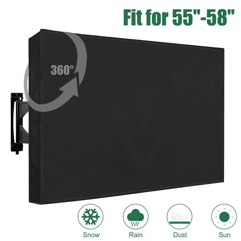 55-58 inch Outdoor TV Cover Fitted Waterproof Weatherproof Television Protector