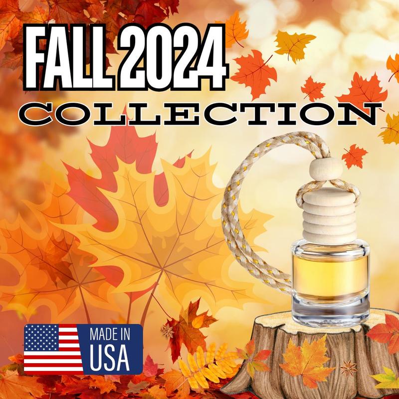 Fall 2024 Collection Air Fresheners for Home or Vehicle Scented Bottle Made in the USA Aroma Scent Highly Long-Lasting Car deodorant Coconut Fragrance Oil cozy  scent best closet scents Scented Fragrance