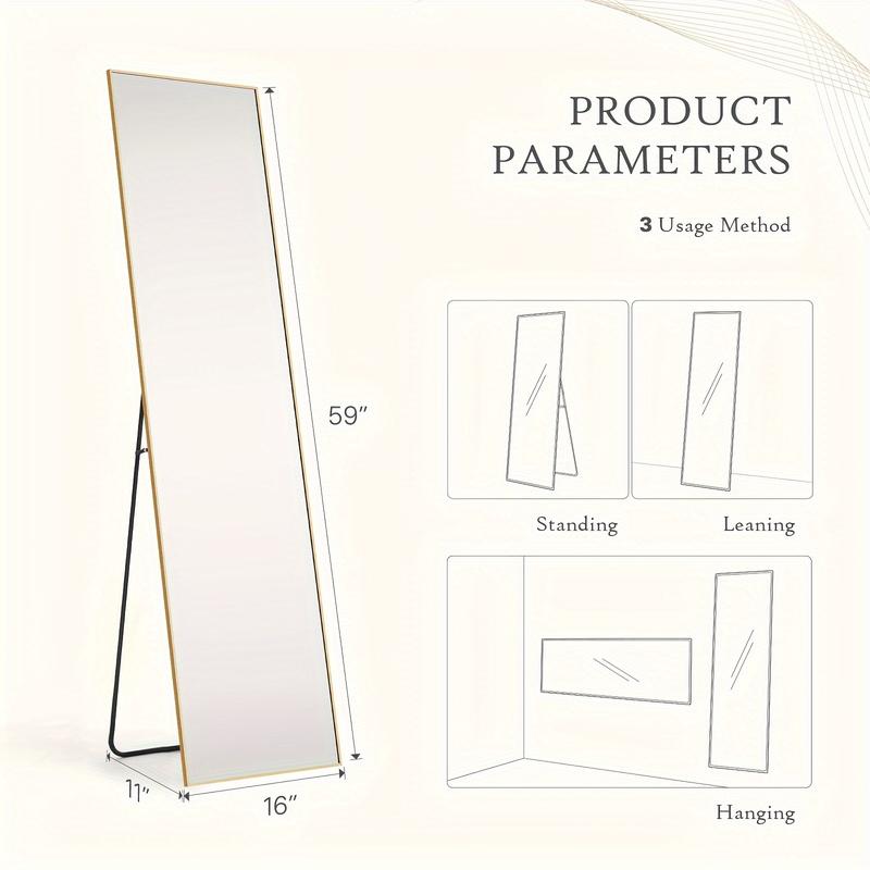 Full Length Mirror with Stand, 59