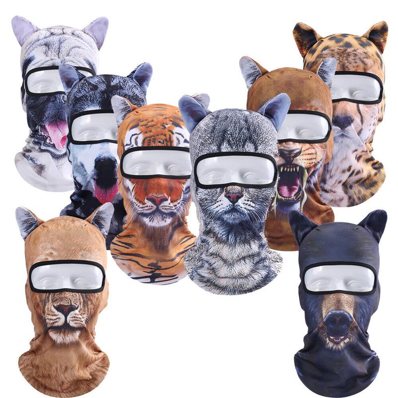 3D Stand Ears Animal Balaclava Ski Face Mask for Music Festivals Halloween Party