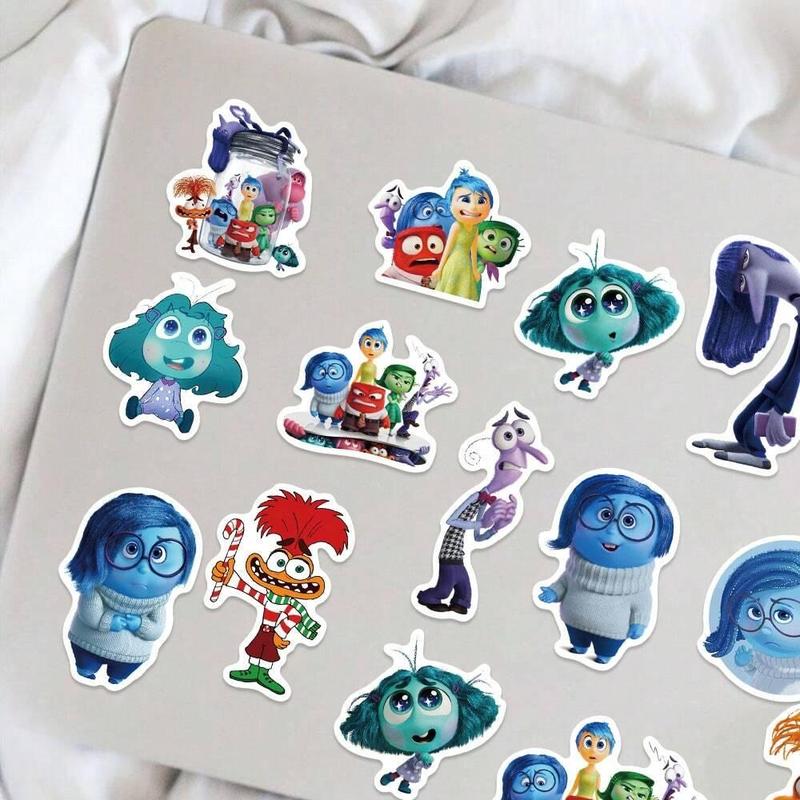 Cartoon Character Pattern Sticker (50pcs set), Waterproof Self Adhesive DIY Decals, Decorative Sticker for Gift Greeting Card Water Bottle