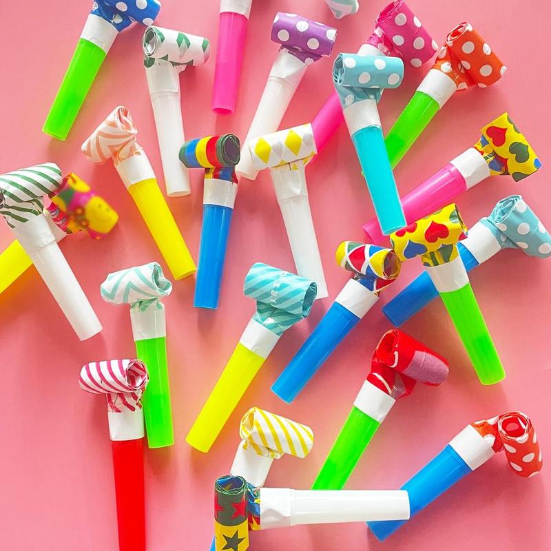 Random Color Blowing Dragon Whistle, 10pcs Party Blower Noisemakers, Funny Party Blowouts, Kids' Gifts for Festival, Party Supply for Kindergarten Children Toy