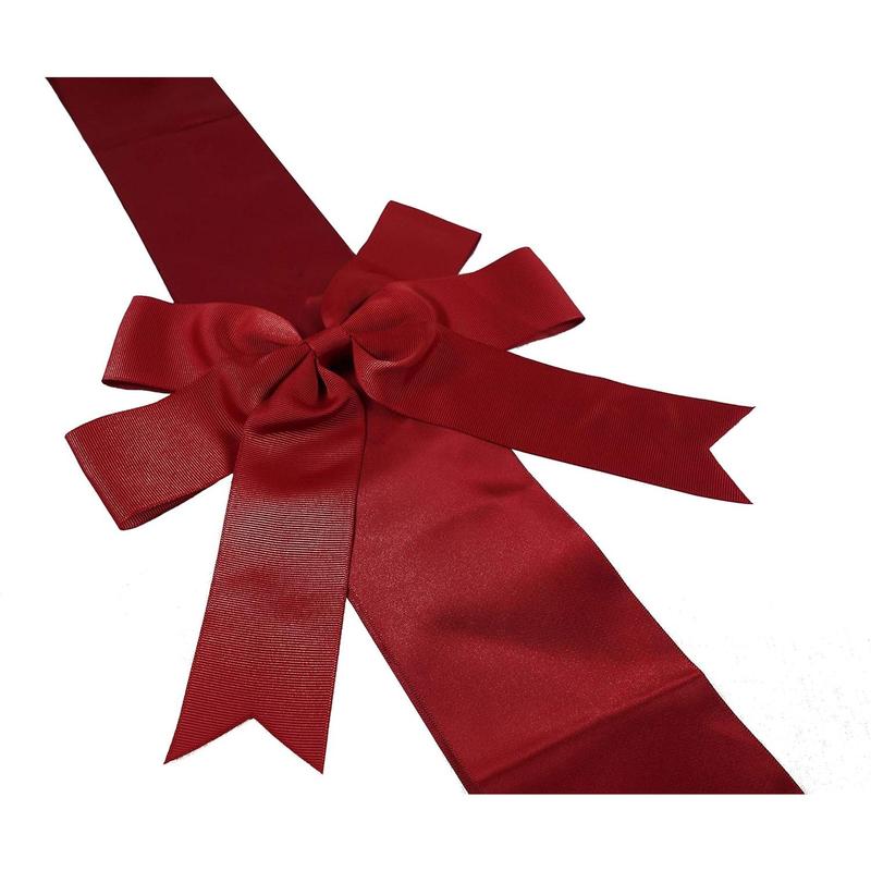 4 PCS Cabinet Door Festive Ribbons and Bows Decoration Holidays,Red