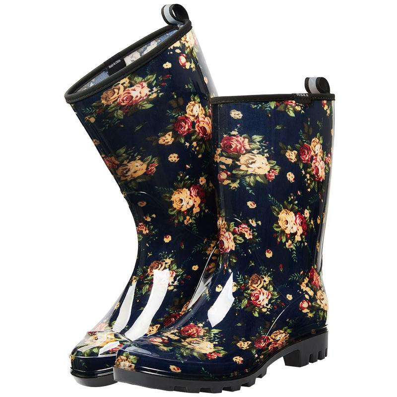 Women's Waterproof Mid-Calf Rain Boots