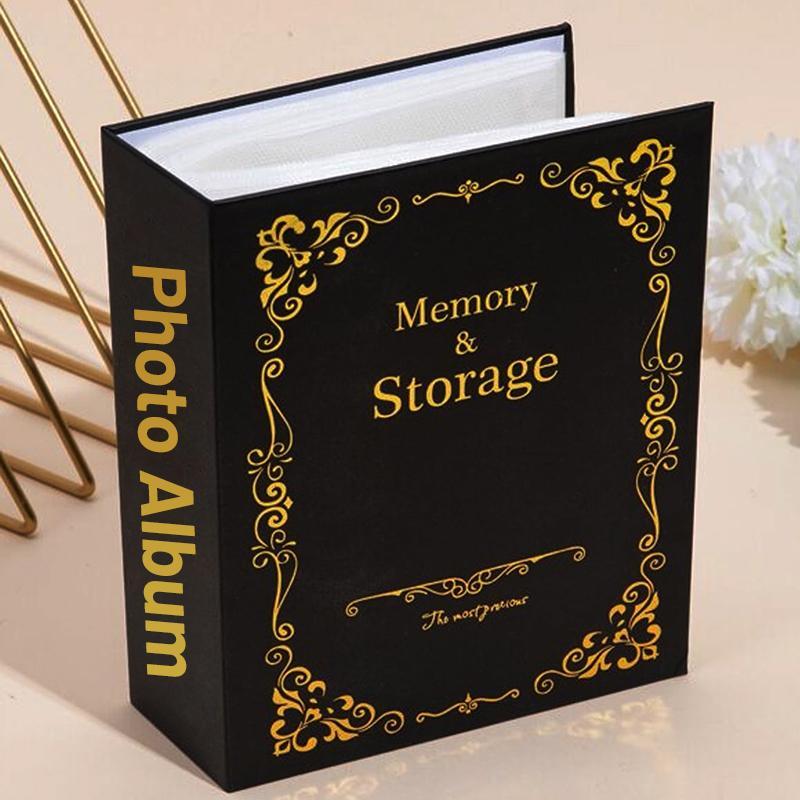 Vintage Elegant Photo Album, 1 Count Retro Memory Album, 5-inch Photo Storage Album for Home Office Gifts