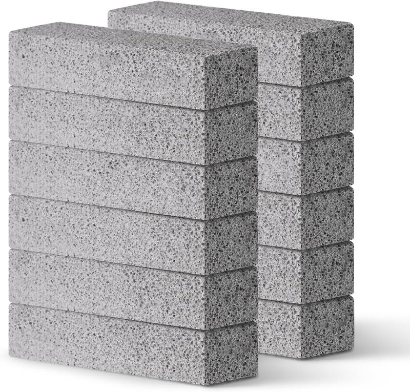 Lenicany 6Pack Pumice Stone for Toilet Cleaning Bowl Stick,Powerfully Cleans Hard Water Rings, Calcium Buildup & Stains, Suitable for Cleaning Toilet, Bathtubs, Kitchen Sink, Grill