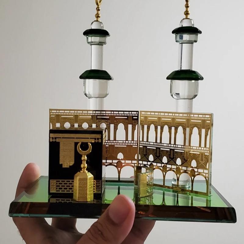 Muslim Kaaba Clock Tower Model Islamic Architecture Souvenirs Home Desktop Decor