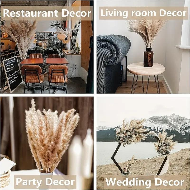 Christmas Room Decor,Dried Pampas Grass Plumes Decoration, Faux Reed Flower Stems Bunch, Fake Flower for Flower Arrangements Wedding Home Decor,fruit,plants,ornaments,dry flowers,interior