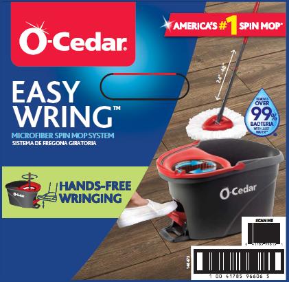 EasyWring Spin Mop & Bucket System for Easy Cleaning - Household & Cleaning Supplies