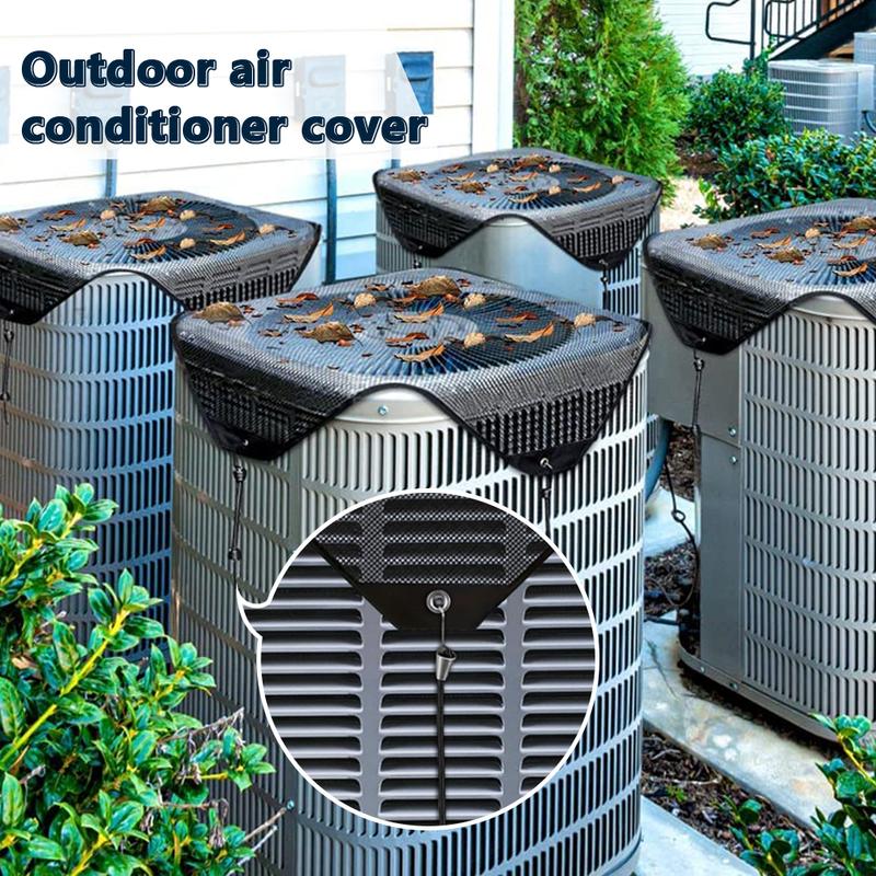 1PC Air conditioning net cover of external unit: air conditioning breathable cover on top of outdoor unit, waterproof and durable outdoor air conditioning cover