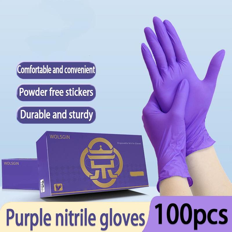 Disposable Nitrile Gloves, 50 100pcs Disposable Cleaning Gloves, Household Kitchen Cleaning Gloves, Home Care Supplies